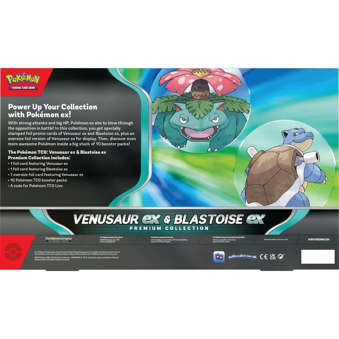 Venusaur ex & Blastoise ex Premium Collection