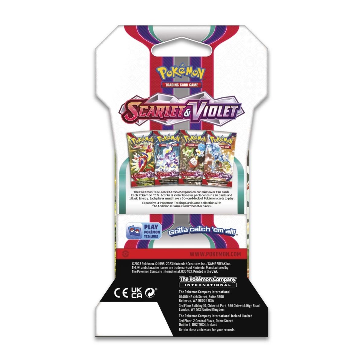 Scarlet & Violet Sleeved Booster Pack